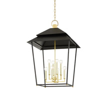 Load image into Gallery viewer, Natick Pendant Light in Aged Brass/Soft Black (Large).