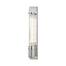 Load image into Gallery viewer, Shaw Bath LED Wall Light in Polished Nickel.