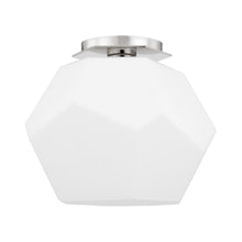Load image into Gallery viewer, Tring Flush Mount Ceiling Light in Polished Nickel.