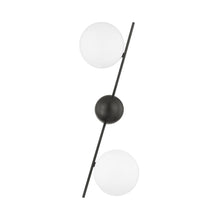 Load image into Gallery viewer, Wendover Wall Light in Black Brass.