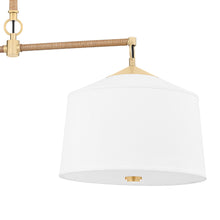 Load image into Gallery viewer, White Plains Linear Pendant Light in Detail.
