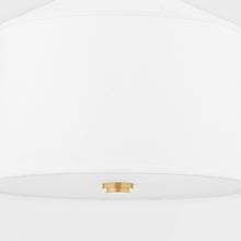 Load image into Gallery viewer, White Plains Semi Flush Mount Ceiling Light in Detail.