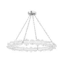 Load image into Gallery viewer, Lindley LED Chandelier in Small/Polished Nickel.