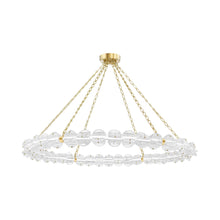 Load image into Gallery viewer, Lindley LED Chandelier in Large/Aged Brass.