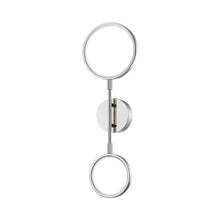 Load image into Gallery viewer, Saturn LED Wall Light in Polished Nickel.