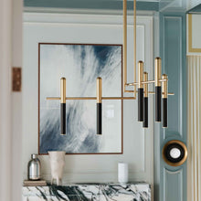 Load image into Gallery viewer, Thurston LED Chandelier in dining room.