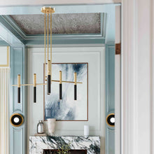 Load image into Gallery viewer, Thurston LED Chandelier in dining room.