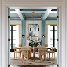 Load image into Gallery viewer, Thurston LED Chandelier in dining room.