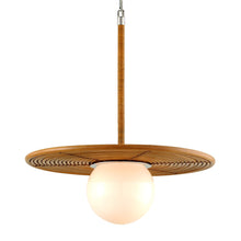 Load image into Gallery viewer, Hula Hoop Pendant Light in Detail.