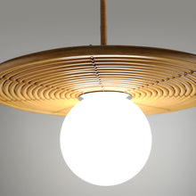Load image into Gallery viewer, Hula Hoop Pendant Light in Detail.