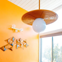 Load image into Gallery viewer, Hula Hoop Pendant Light in living room.