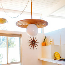 Load image into Gallery viewer, Hula Hoop Pendant Light in living room.