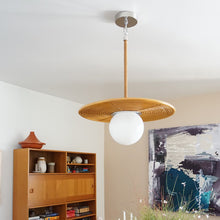 Load image into Gallery viewer, Hula Hoop Pendant Light in living room.