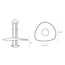 Load image into Gallery viewer, Infinity Reflections LED Pendant Light - line drawing.