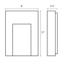 Load image into Gallery viewer, Inset Outdoor LED Wall Light by Sonneman - line drawing.
