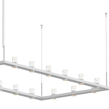 Load image into Gallery viewer, Intervals® Rectangle LED Suspension Light in Detail.