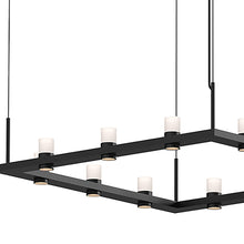 Load image into Gallery viewer, Intervals® Square LED Suspension Light in Detail.