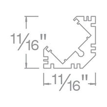 Load image into Gallery viewer, InvisiLED 5FT Surface Mounted Channel - line drawing.