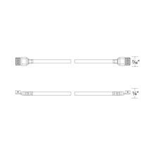 Load image into Gallery viewer, InvisiLED CCT IN Wall Rated Joiner Cable - line drawing.