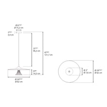 Load image into Gallery viewer, Ipno LED Pendant Light - line drawing.