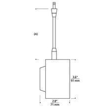 Load image into Gallery viewer, ISO LED Low Voltage Head - line drawing.