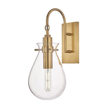 Load image into Gallery viewer, Ivy LED Wall Light in Aged Brass.