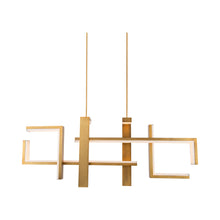 Load image into Gallery viewer, Jackal Linear LED Pendant Light in Bronze.