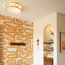 Load image into Gallery viewer, Jade Flush Mount Ceiling Light in living room.