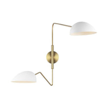 Load image into Gallery viewer, Jane Double Wall Light in Matte White.