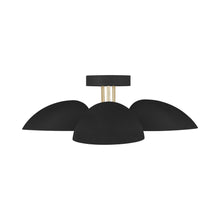 Load image into Gallery viewer, Jane Semi Flush Mount Ceiling Light in Midnight Black.