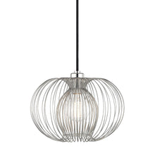 Load image into Gallery viewer, Jasmine Pendant Light in Polished Nickel/Small.
