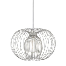 Load image into Gallery viewer, Jasmine Pendant Light in Polished Nickel/Large.