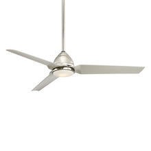Load image into Gallery viewer, Java LED Outdoor Ceiling Fan in Polished Nickel/LED.