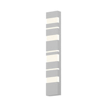 Load image into Gallery viewer, Jazz Notes Outdoor LED Wall Light in Large/Textured White.