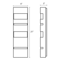 Load image into Gallery viewer, Jazz Notes Outdoor LED Wall Light - line drawing.