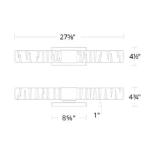 Load image into Gallery viewer, Juliet LED Bath Vanity and Wall Light- line drawing.