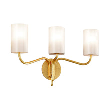 Load image into Gallery viewer, Juniper Bath Vanity Light in Textured Gold Leaf (3-Light).