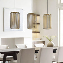 Load image into Gallery viewer, Kai LED Pendant Light in dining room.