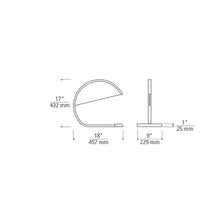 Load image into Gallery viewer, Karla LED Table Lamp - line drawing.
