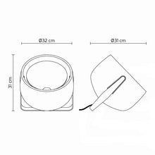 Load image into Gallery viewer, Bag LED Floor Lamp - line drawing.