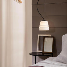 Load image into Gallery viewer, Bibendum LED Pendant Light in bedroom.