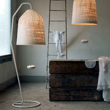 Load image into Gallery viewer, Black Out LED Floor Lamp in dining room.