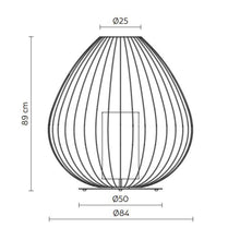 Load image into Gallery viewer, Cell LED Floor Lamp - line drawing.