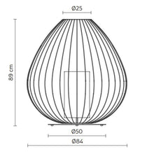 Load image into Gallery viewer, Cell Outdoor LED Floor Lamp - line drawing.