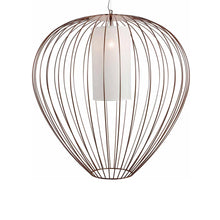Load image into Gallery viewer, Cell Outdoor LED Pendant Light in Glossy Bronze (22.44-Inch).