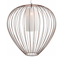 Load image into Gallery viewer, Cell Outdoor LED Pendant Light in Glossy Bronze (33.07-Inch).