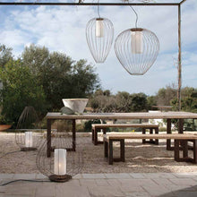 Load image into Gallery viewer, Cell Outdoor LED Pendant Light in Outside Area.