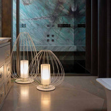 Load image into Gallery viewer, Cell Outdoor LED Table Lamp in bathroom.
