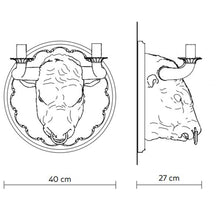 Load image into Gallery viewer, Corrado LED Wall Light - line drawing.