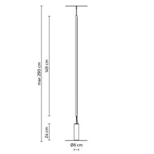Load image into Gallery viewer, Cupido LED Floor Lamp - line drawing.